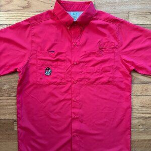 NWOT University of Georgia Bulldogs Vented PFG Style Fishing Shirt - Medium